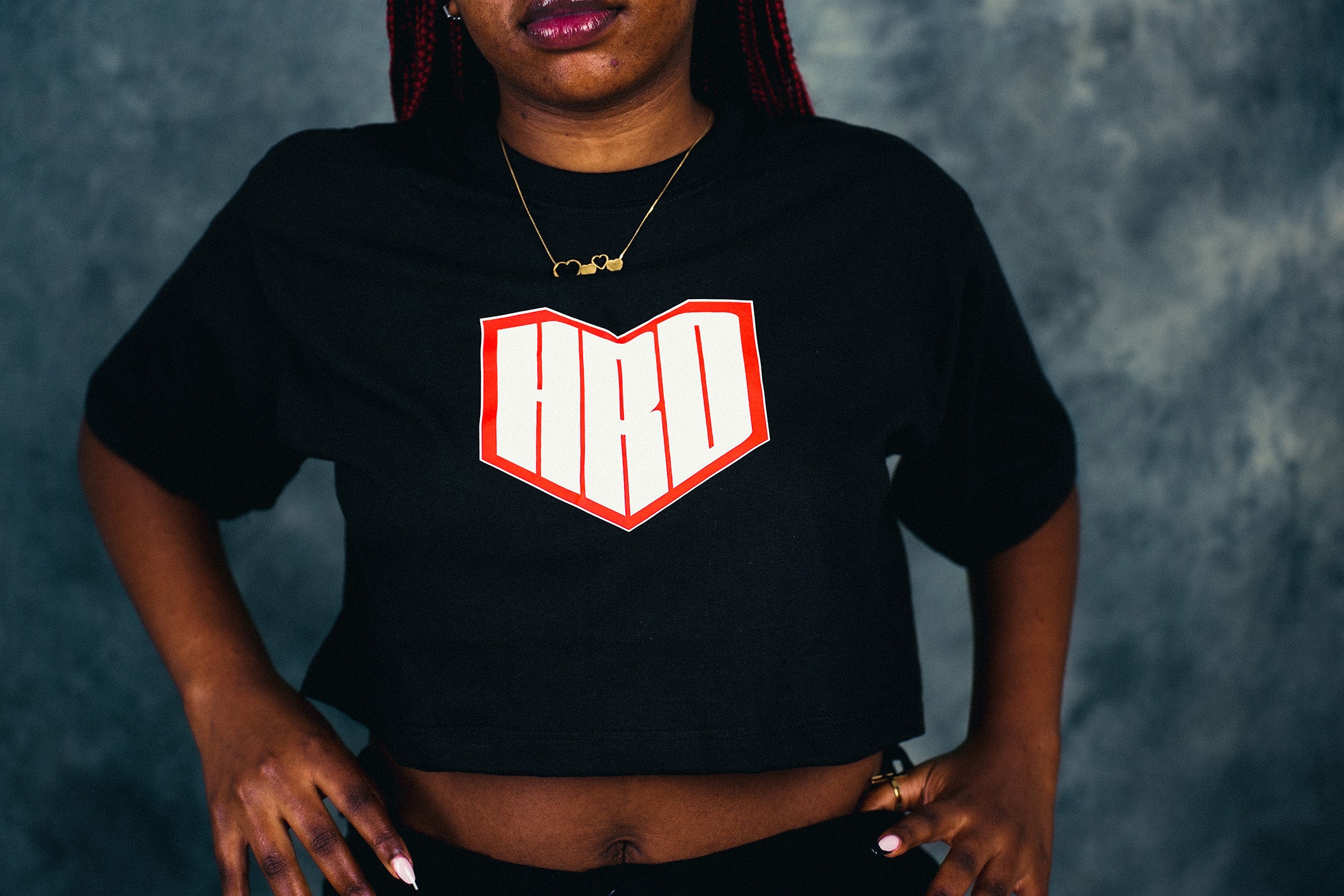 HEART HRD CROP TOP